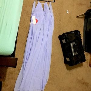 JJ’s House Halter Top Bridesmaid Dress Lavender